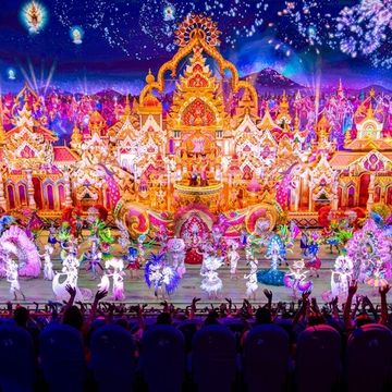 てなグッズや ① オーロラ 三つ足 ボール カーニバルガラス Glass Carnival 工芸ガラス